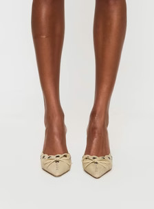 Charisma Pointed Toe Heels Taupe | Princess Polly AU