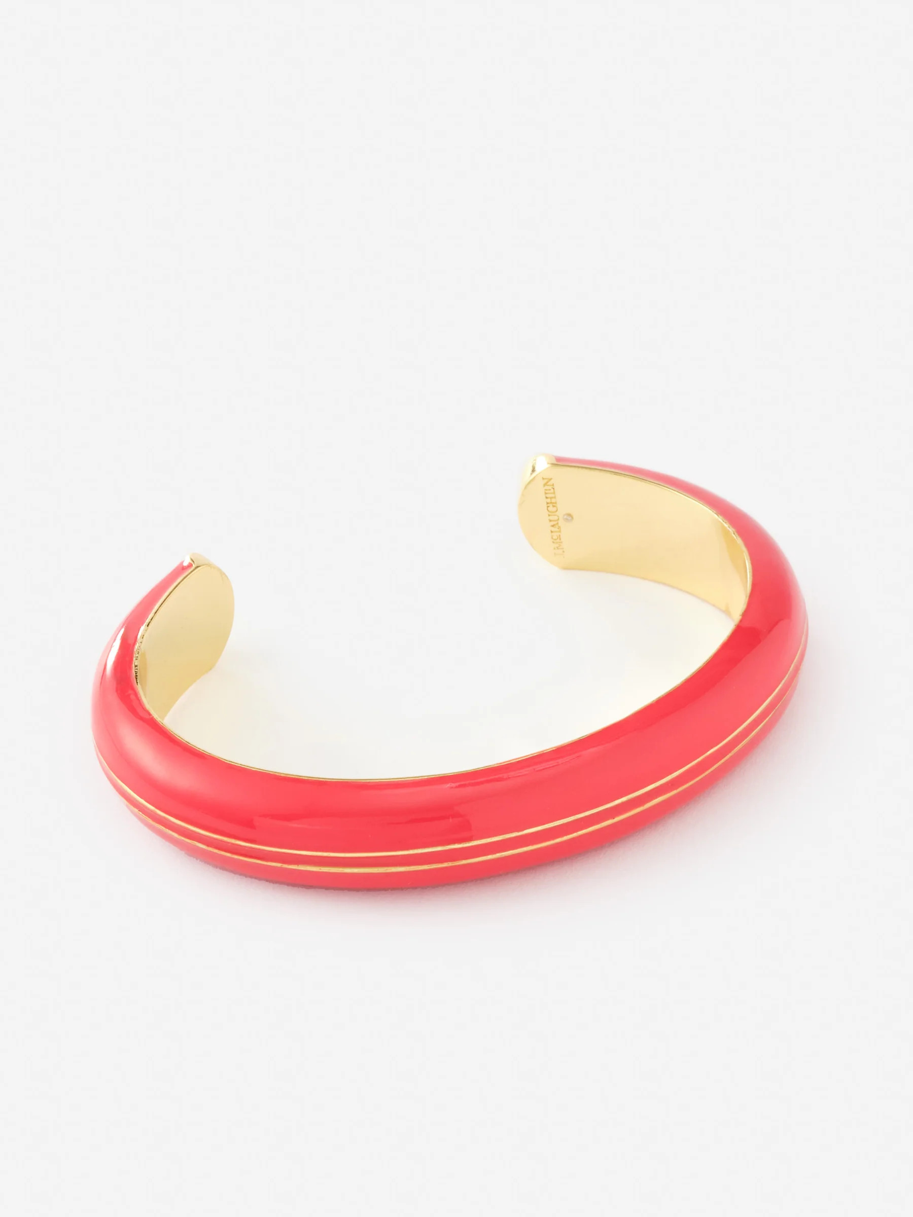 Red/Gold Solid Enamel Hinge Cuff | Women's Jewelry | J.McLaughlin | J.McLaughlin