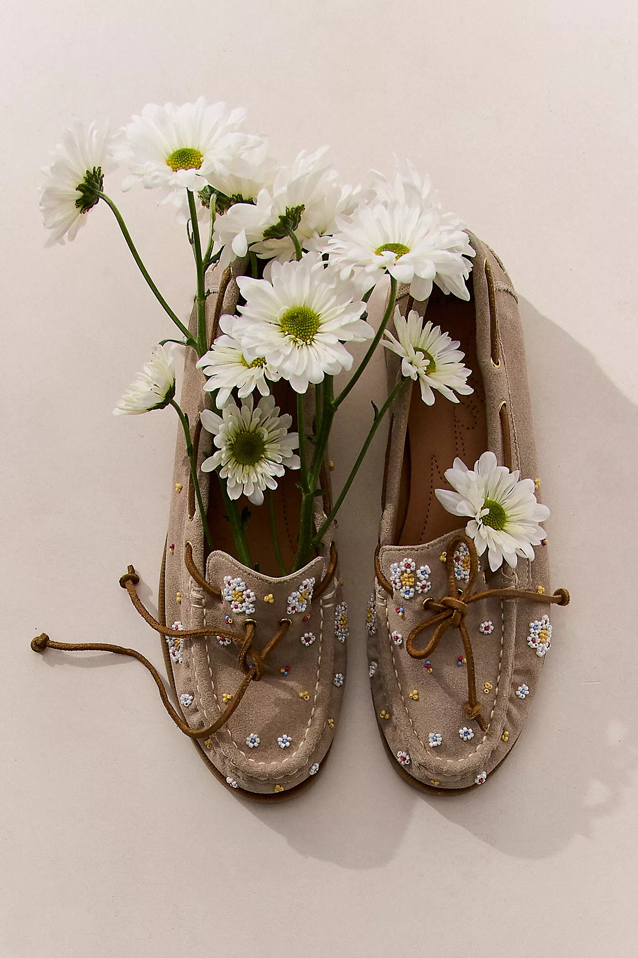 Sandy Seed Bead Boat Shoes | Free People (Global - UK&FR Excluded)