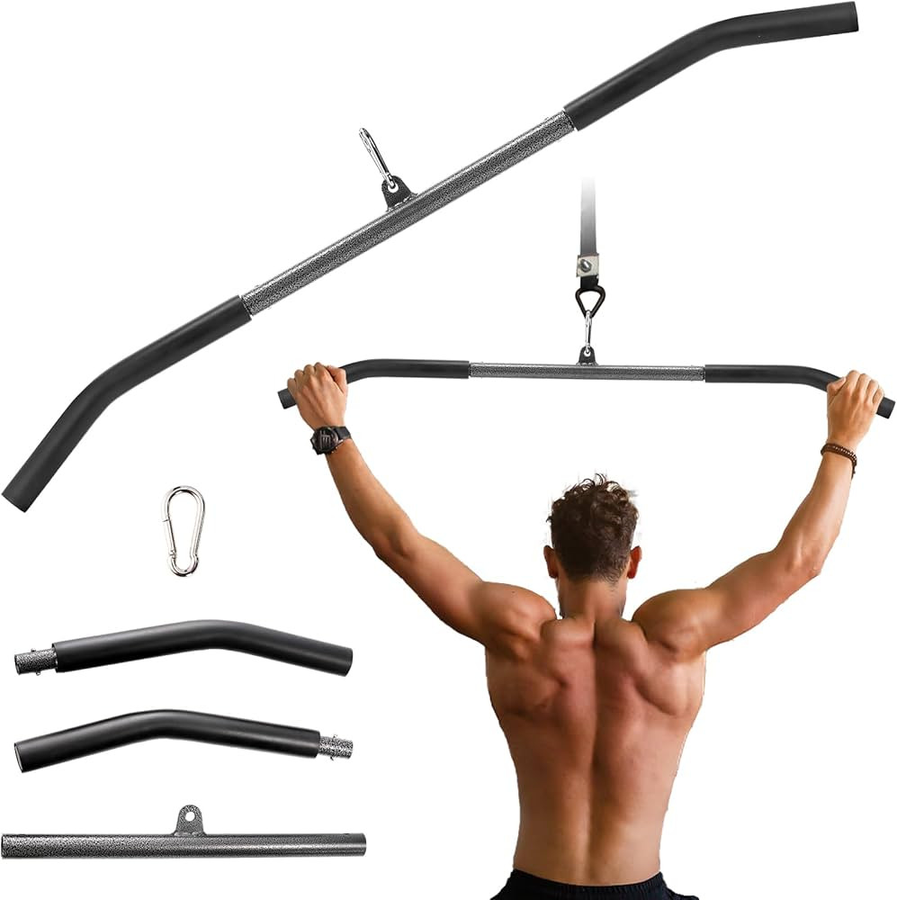 LAT Pull Down Attachments, 39In LAT Pull Down Bar with Non-Slip Handle, LAT Bar Cable Machine Att... | Amazon (US)