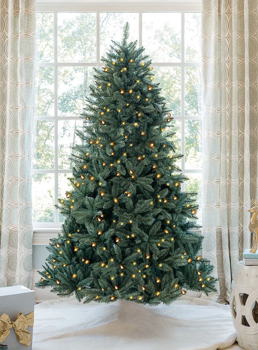 7 Foot Tribeca Blue Spruce Artificial Christmas Tree 550 LED Lights | King of Christmas