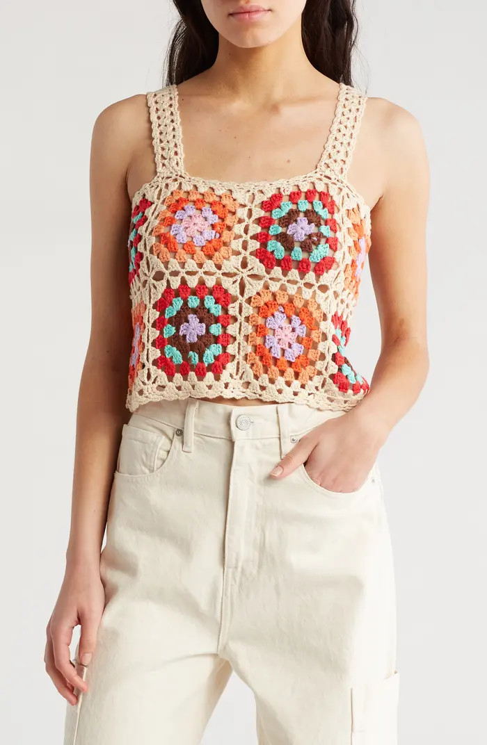 Cotton Emporium Crochet Crop Tank | Nordstromrack | Nordstrom Rack
