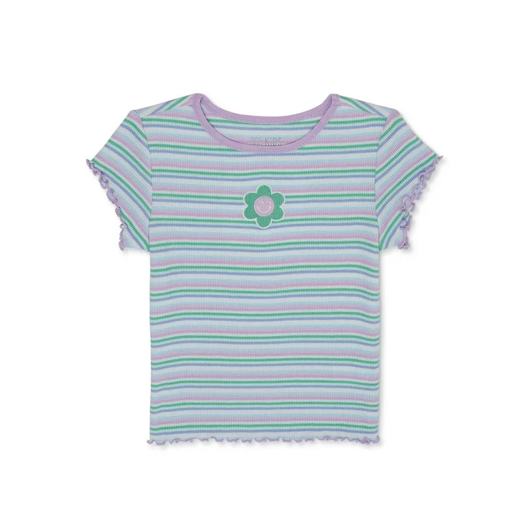 365 Kids From Garanimals Girls Print Rib Tee Sizes 4-10 | Walmart (US)