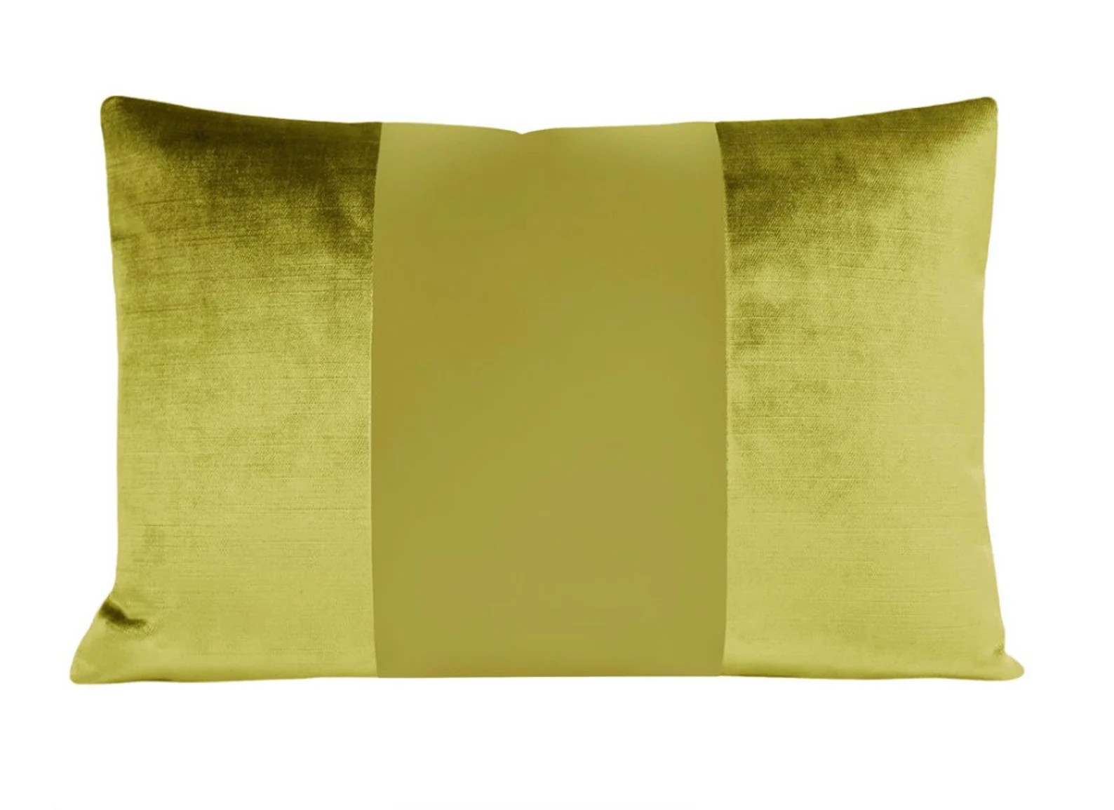 Read the full title
    The Little Lumbar : Monochromatic Faux Silk Velvet // Chartreuse | color ... | Etsy (US)