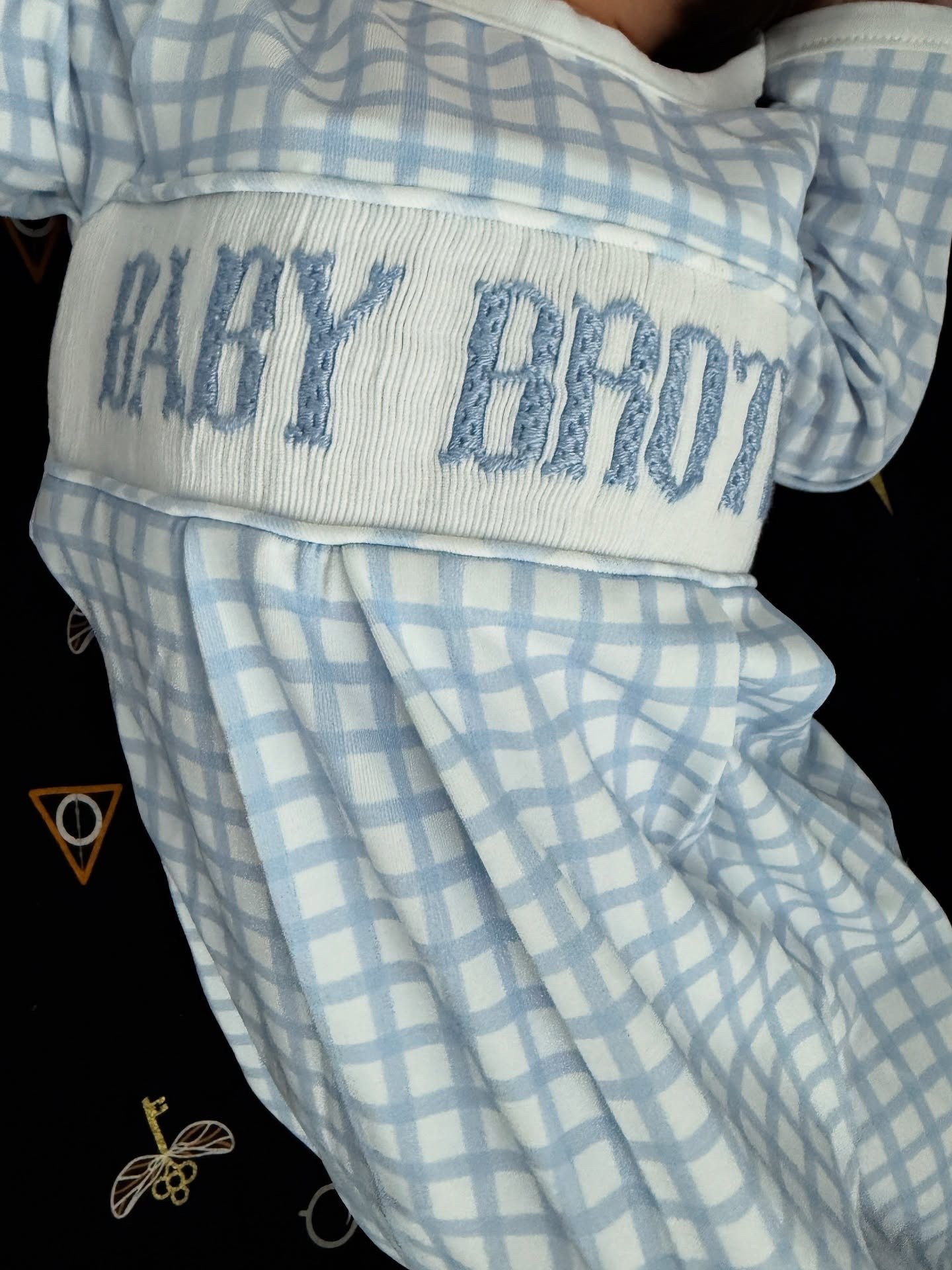 ‘Where your treasure is, there will your heart be also.’ The sweetest smock style for introducing our bigger boys to their baby brother. We love a sweet smock like these. Our favorite swaddles are from Kyte Baby and in the perfect print midnight icon for HP fans. 

#LTKKids #LTKBaby #LTKmomlife