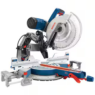 Bosch 15 Amp 12 in. Corded Dual-Bevel Sliding Glide Miter Saw with 60 Tooth Saw Blade GCM12SD - T... | The Home Depot