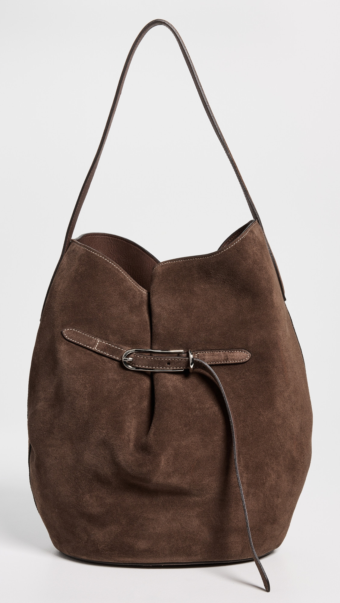 Liffner Large Belted Bucket Bag Dark Brown One Size | Shopbop