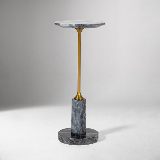 Vaughn Marble Drink Table (8.5") | West Elm (US)