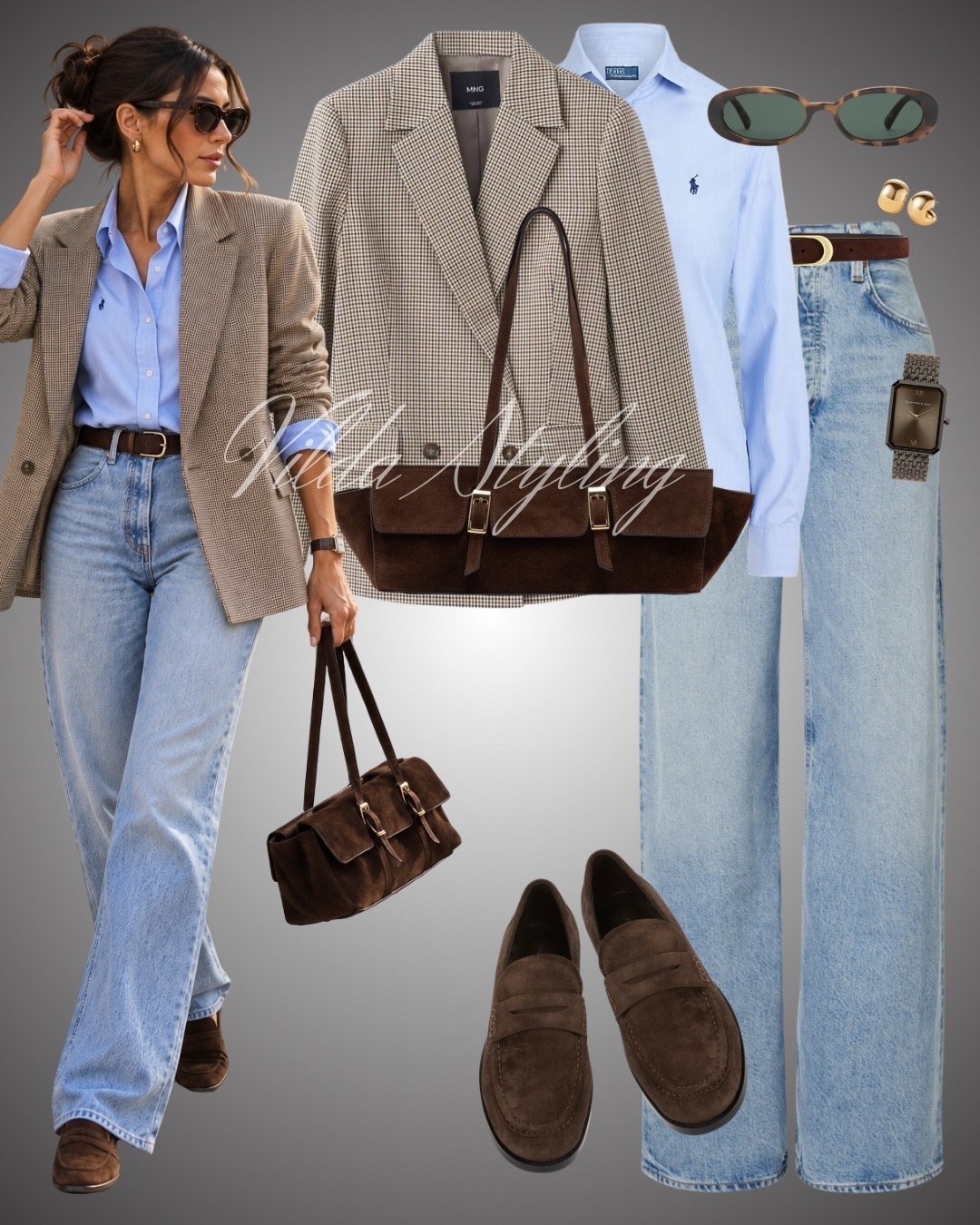 Preppy layers meet effortless fall style 🤎🩵 A classic blazer, blue shirt, relaxed denim and suede loafers—the perfect polished everyday combo.

#fallstyle #preppystyle #blazeroutfit #denimstyle #casualchic

#LTKjeans #LTKworkwear #LTKshoes