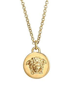 Versace Medusa Pendant Necklace - Light Gold | Saks Fifth Avenue