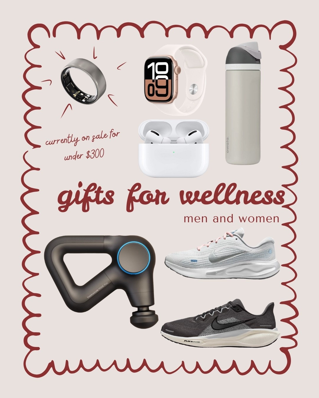 Gifts for Wellness Lovers
Right now is the time to buy gifts for your wellness lover. Almost everything is on sale from Apple Watches to Oura Rings  

#LTKfitnessgoals #LTKGiftGuide #LTKSaleAlert