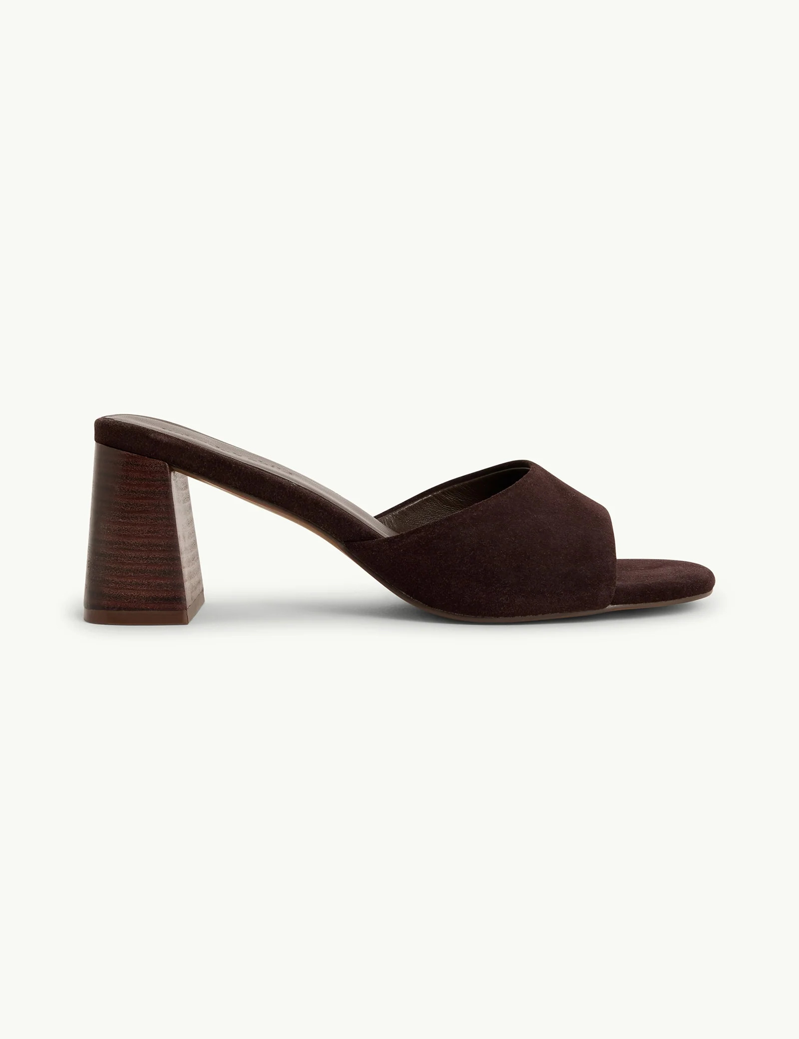 Dark Brown Block Heel Mules | Nobody's Child