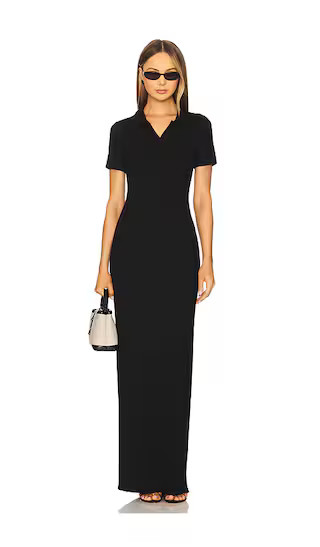 x Emma Rose Margo Polo Maxi Dress in Black | Revolve Clothing (Global)