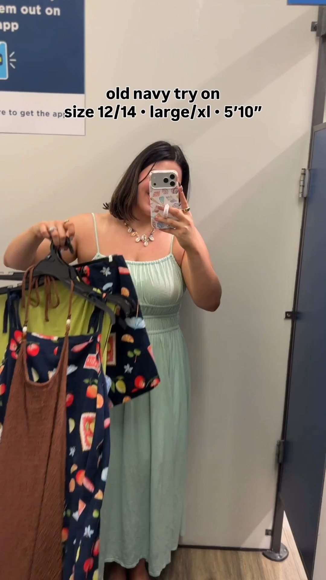 Midsize size 12/14 Old Navy try on! Which look is your fav?! I am tied between the first dress + second look with the pink! And sadly that first dress is just about sold out online so now I’m kicking myself for not getting it in store lol. Should I go back?! 

Sizes :
Printed Dress : large 
Pink top : large 
Pink shorts : large 
Swimsuit : top/bottoms : large 
Crochet cover up: top/bottoms: xl
Green dress : large 
Blue dress : large

#LTKSeasonal #LTKTall #LTKMidsize
