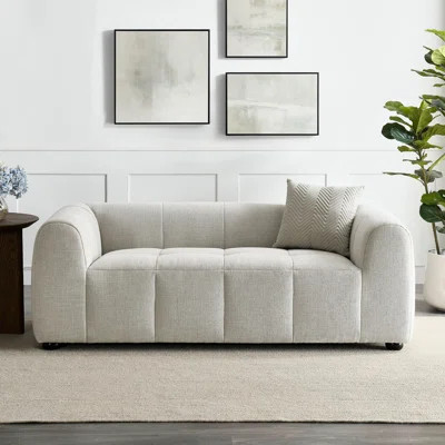 Liana Upholstered Fabric Loveseat | Wayfair North America