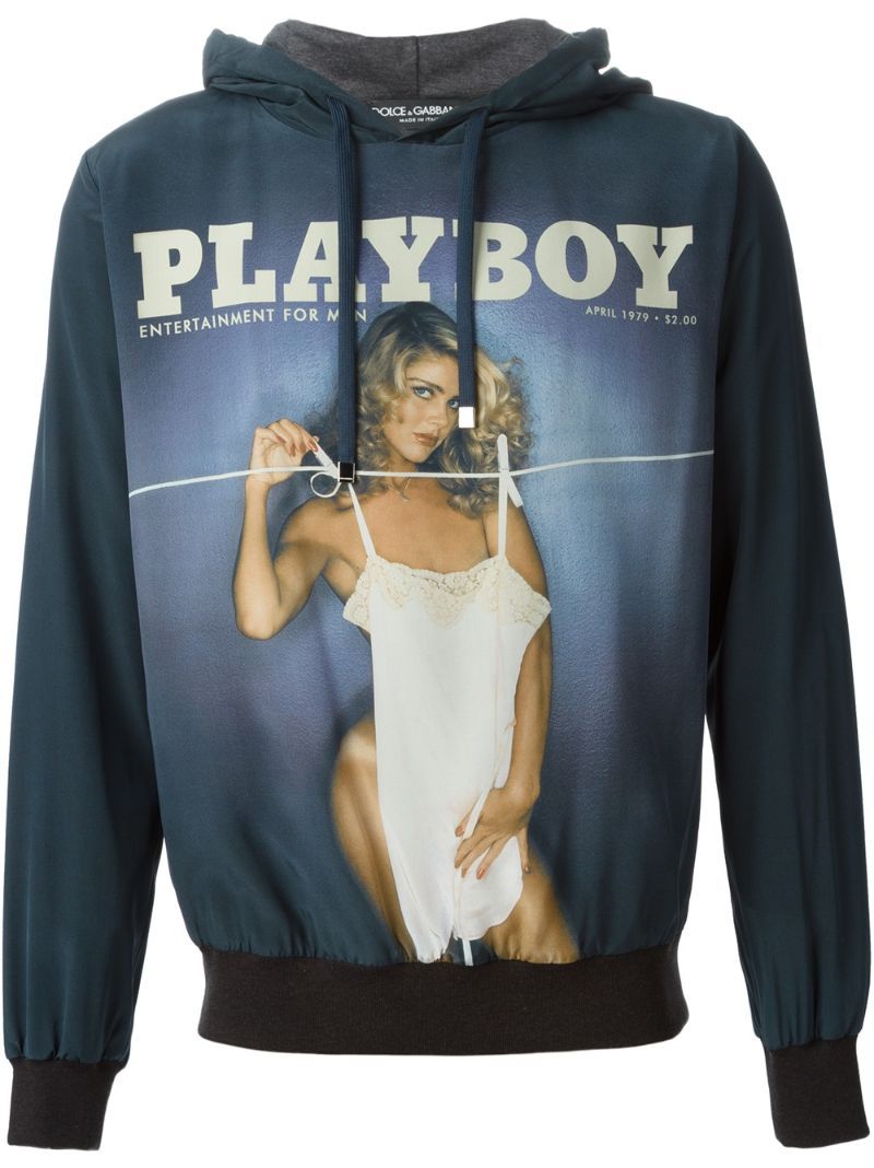 DOLCE & GABBANA 'Playboy' print hoodie | FarFetch US