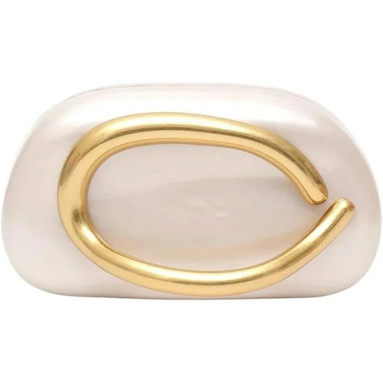 Women's Acrylic Clutch Purse with Metal Handle - Elegant Wedding Party Evening Bag, Adjustable Sh... | Walmart (US)