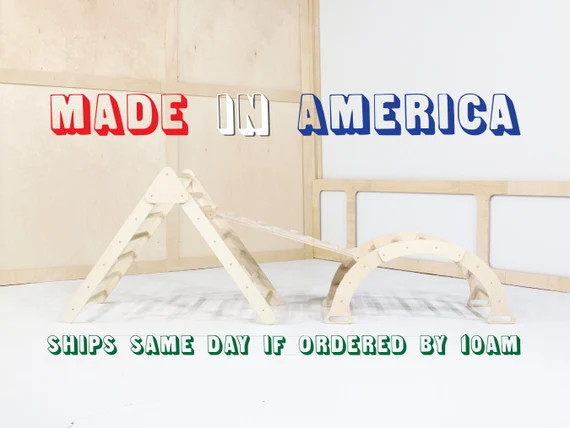 Montessori Climbing Gym  Set of 3 Items  Climbing Triangle  | Etsy | Etsy (US)