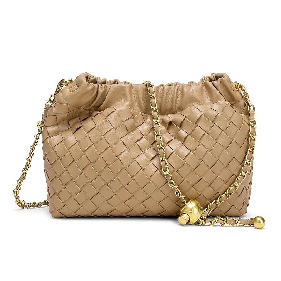 Joryin Woven Women's Crossbody Bag & Evening Purse, Trendy Dumpling Clutch & Hobo Cloud Shoulder ... | Amazon (US)