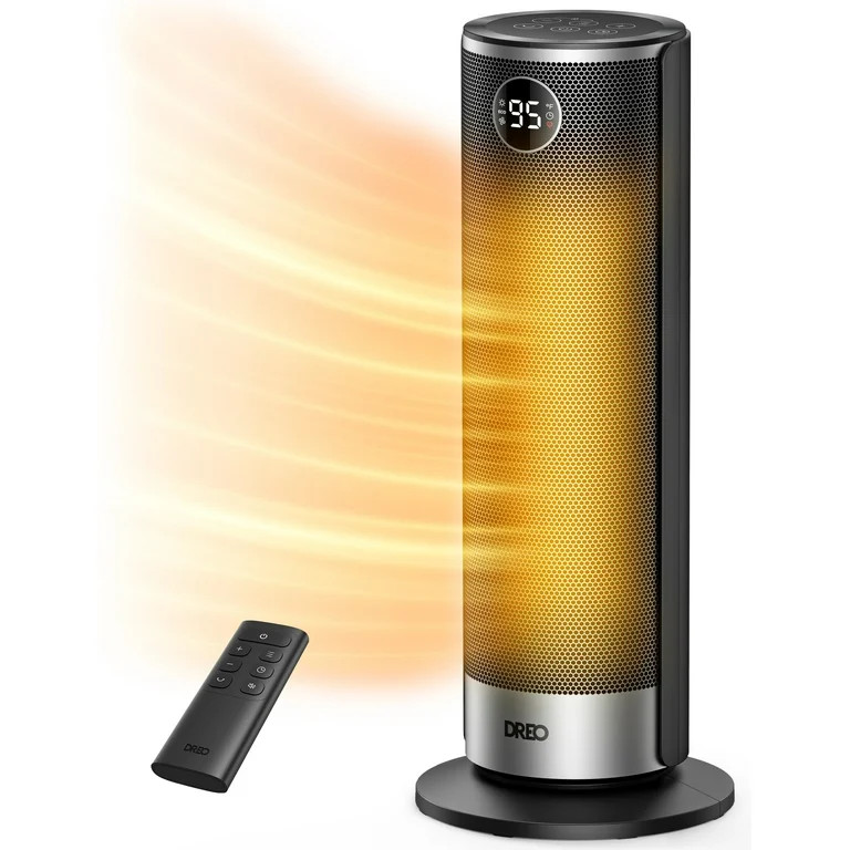 DREO Space Heater for Inside, 1500W Electric Heater with Dual-DC Motor, PTC Ceramic Heating & 8-L... | Walmart (US)