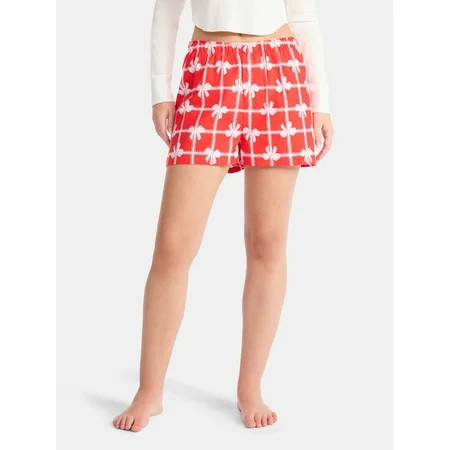 No Boundaries Sleepwear Cotton Boxer Shorts 3 Inseam Women’s | Walmart (US)