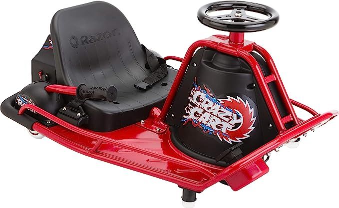 Razor Crazy Cart - 24V Electric Drifting Go Kart - Variable Speed, Up to 12 mph, Drift Bar for Co... | Amazon (US)