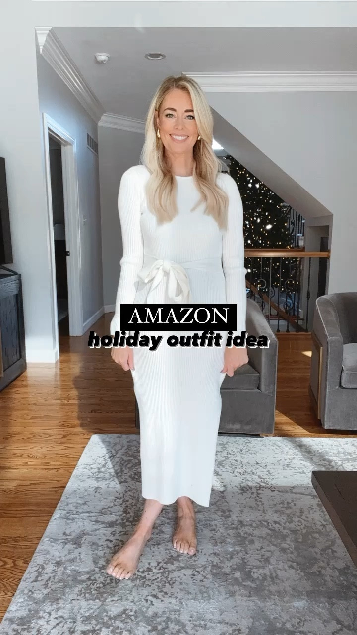 Holiday Outfit Idea 🎄 Wearing a small in coat (fits true to size) and sized up one in the dress based on reviews for the white 

Holiday outfits, holiday dresses, coats, dress coats, tall boots, boots, sweater dresses

#LTKHoliday #LTKSeasonal #LTKparties