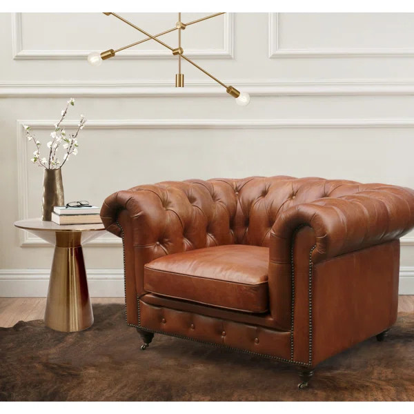 Leather Chesterfield Chair | Wayfair North America