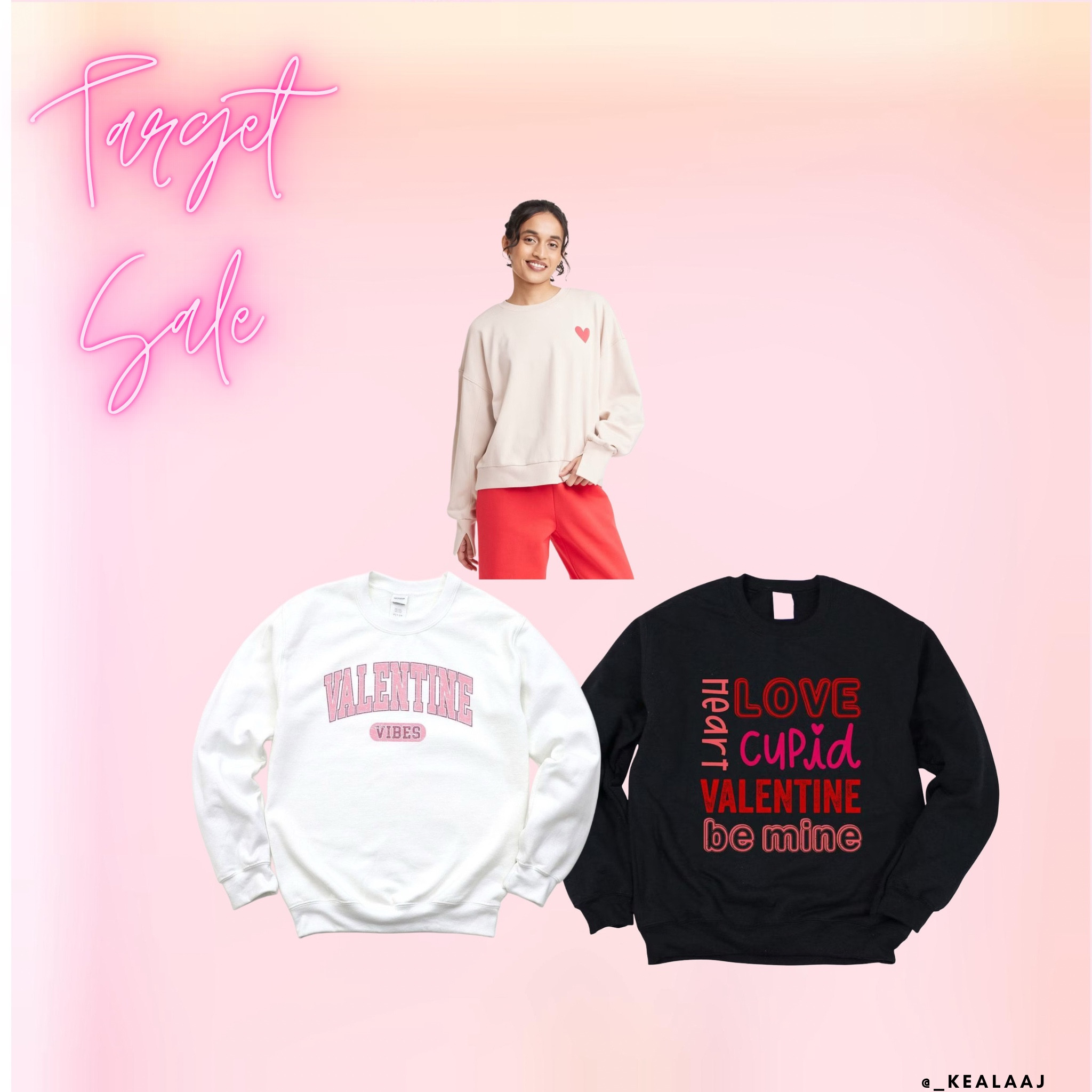 Target is having a sale on some of their Valentine’s Day Sweatshirts! ❤️🩷🖤

#target #targetfinds #winteroutfit #valentinesday #affordablefashion #targetsale #2025

#LTKSaleAlert #LTKGiftGuide #LTKFindsUnder50
