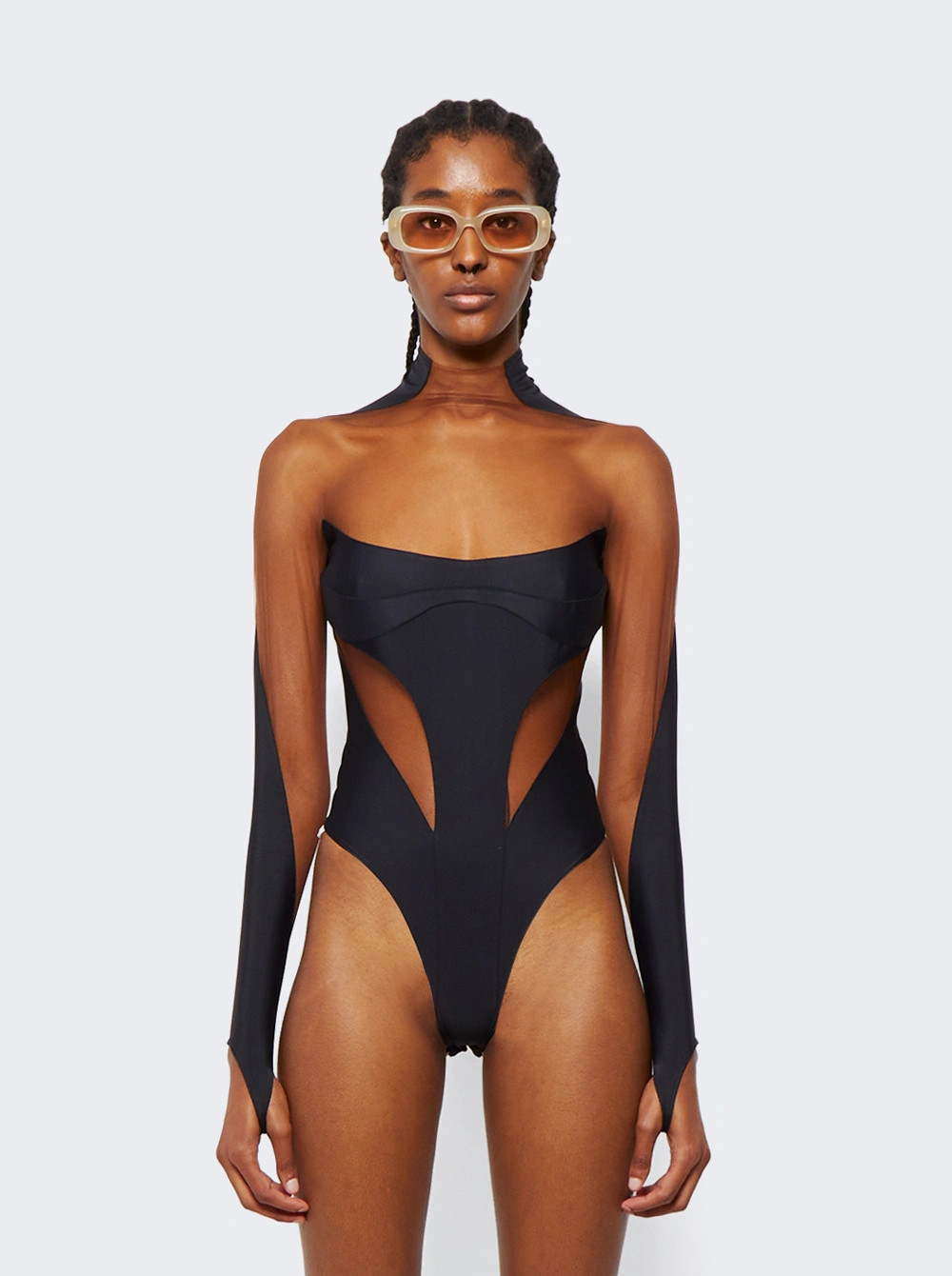 Illusion Mockneck Bodysuit | The Webster