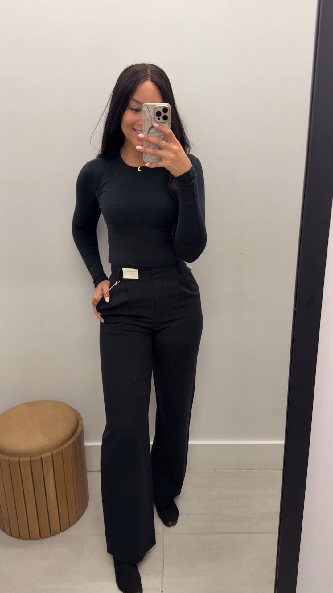 Love grabbing my workwear basics from Abercrombie especially when they’re ON SALE 😍 wearing size 25 Long in Sloane Wide Leg Pants and XS in black long sleeve baby tee 🖤 easy all black outfit office approved 💼 

✨ Abercrombie Winter Sale happening now 20-40% OFF almost everything including this outfit! 

Abercrombie & Fitch, workwear, winter outfits women, career, trousers, stretch

#LTKFindsUnder50 #LTKFindsUnder100 #LTKSaleAlert