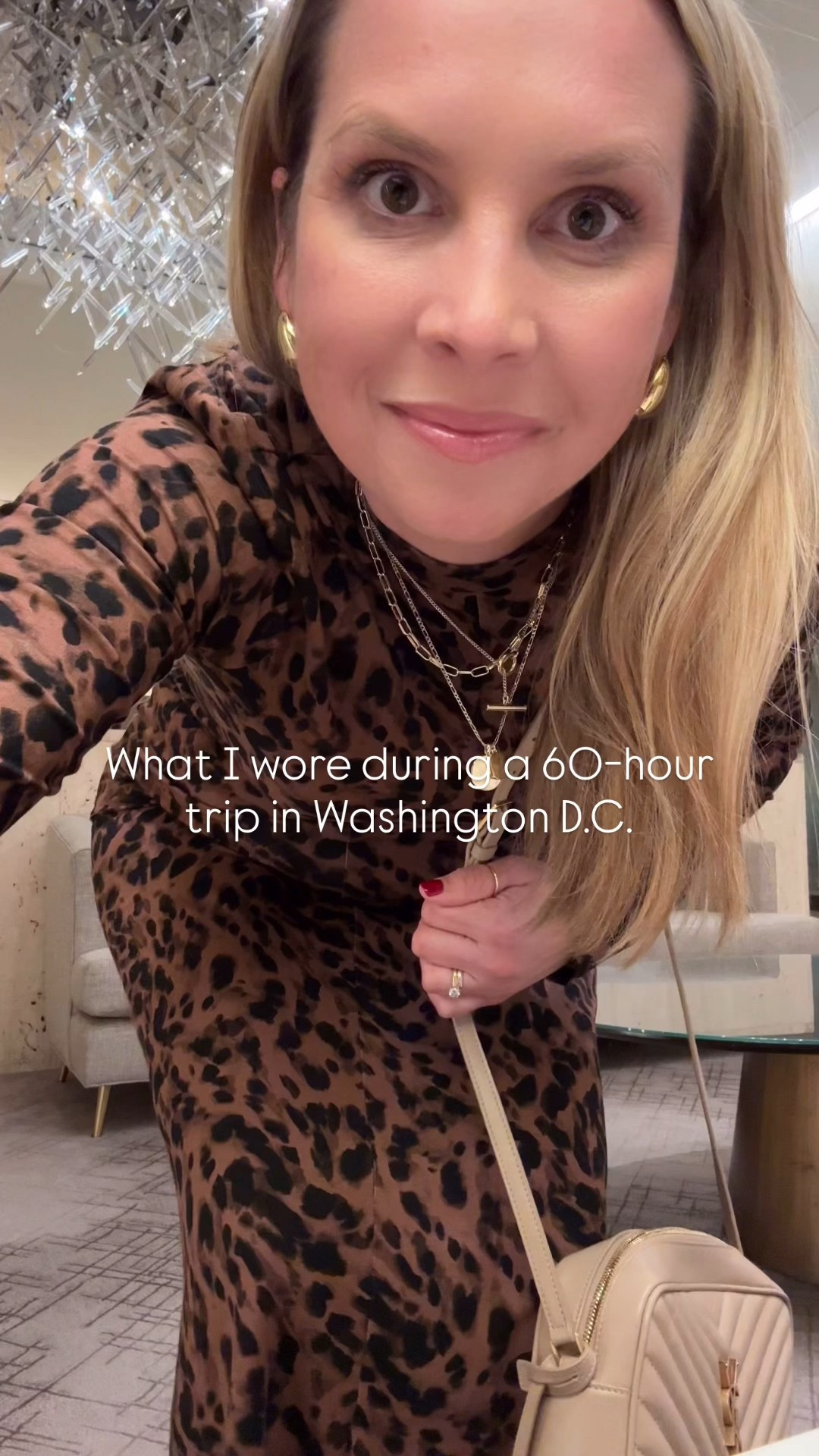 60-hours in Washington D.C. for an early anniversary trip, and we saw as many sights as we could, plus we stuffed ourselves on delicious food. Here’s a rundown of my outfits:

Look 1: Size small leopard dress
Look 2: Size medium skirt, size small sweater, size small button down
Look 3: Size small sweater, size medium shorts 
Look 4: size small jumper, size medium mesh shirt 
Look 5: size small dress - $$$ bit worth it 😍
Look 6: size small tee, size small leggings, size medium jacket 

#LTKStyleTip #LTKOver40 #LTKFindsUnder100