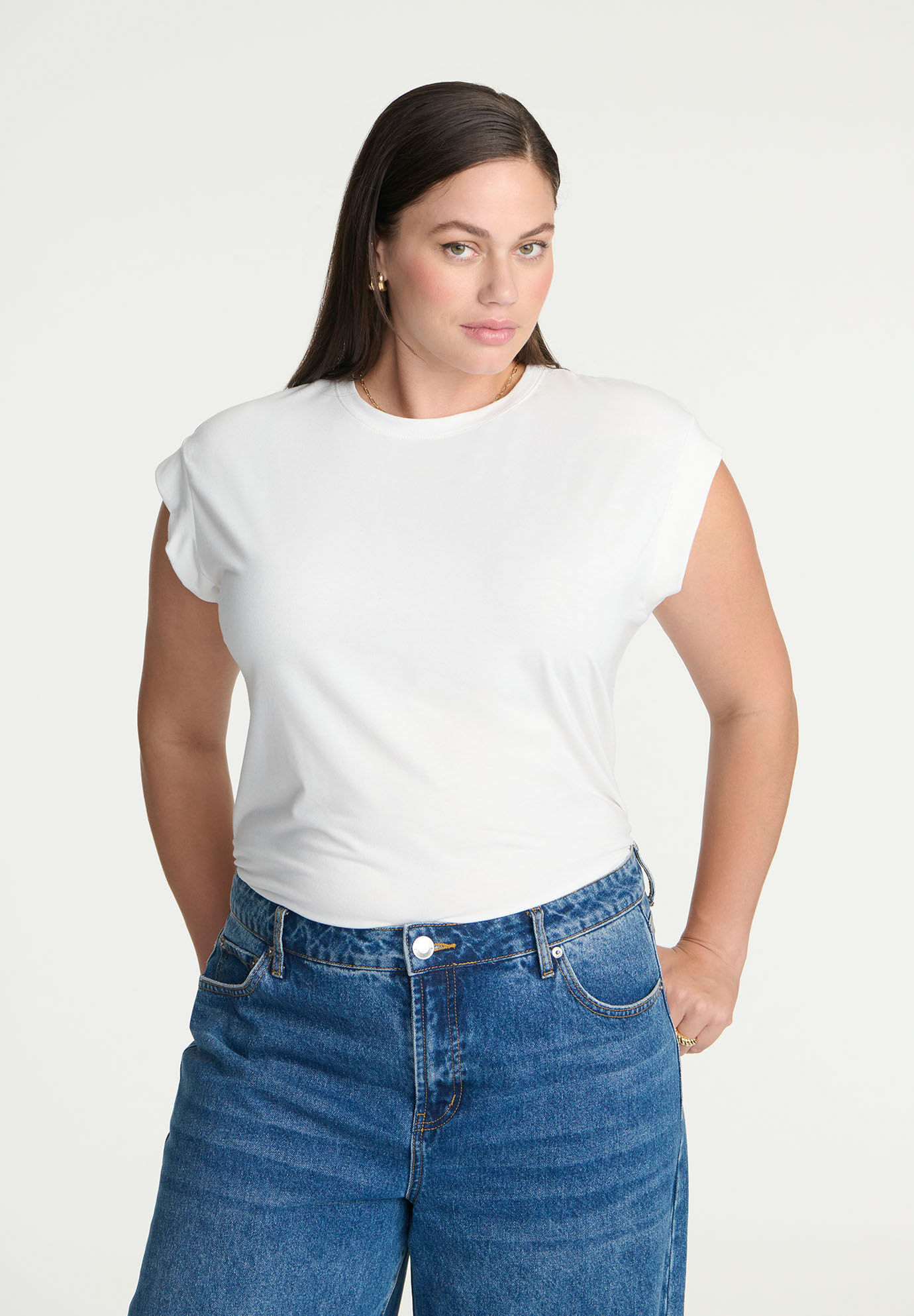 Jersey Knit T Shirt Short Sleeve | Eloquii