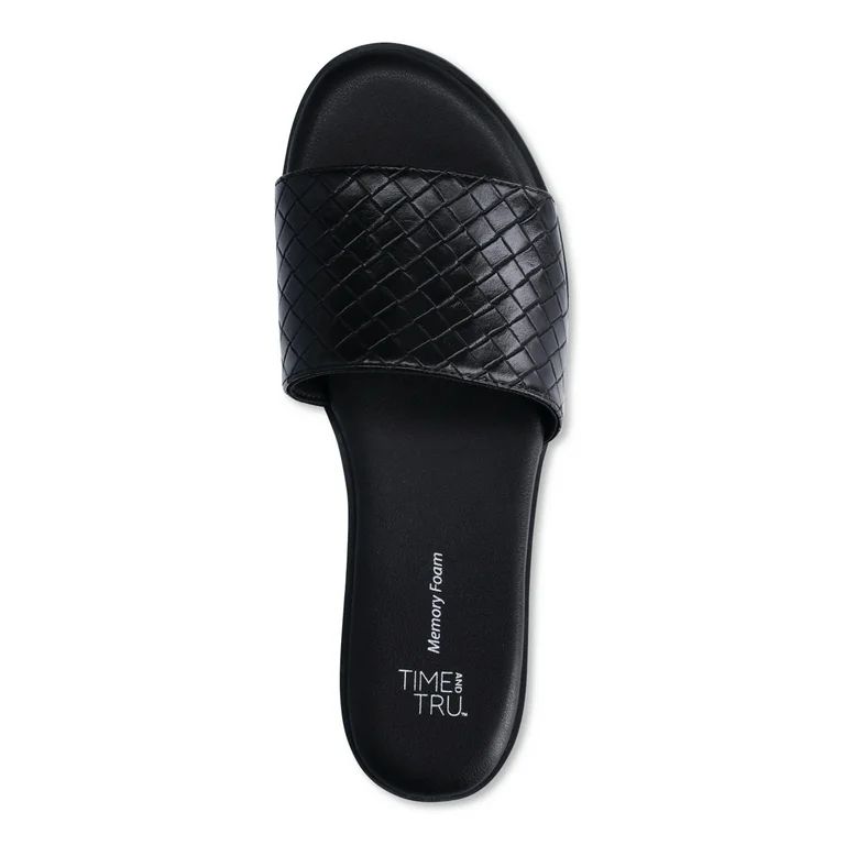 Time and Tru Women's Woven Slide Sandals | Walmart (US)