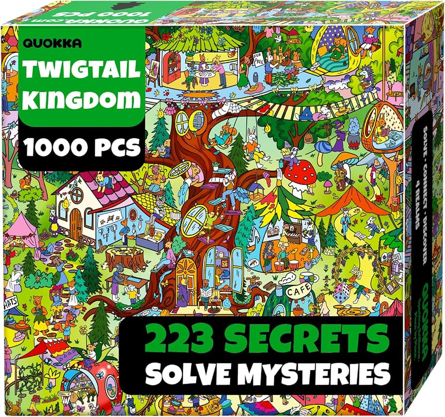 QUOKKA 1000 Piece Puzzle for Adults \u2013 223 Hidden Secrets, Engaging Audio Story, Snap-Tight T... | Amazon (US)
