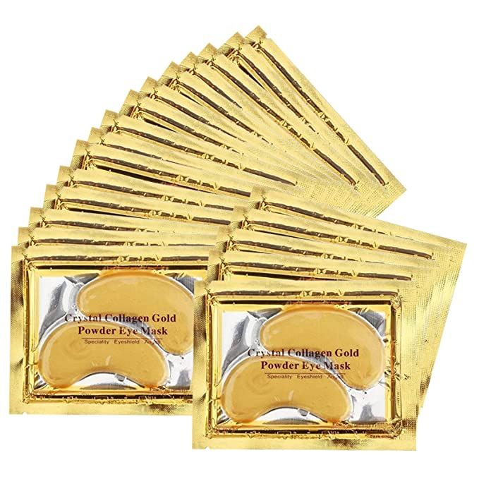 Under Eye Patches 24k Gold Under Eye Mask Puffy Eyes and Dark Circles Treatments Under Eye Bags T... | Amazon (US)