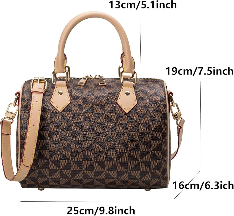 Top Handle Bags for Women Fahsionable Designer Crossbody Purse Large Cute Satchel Handbag | Amazon (US)
