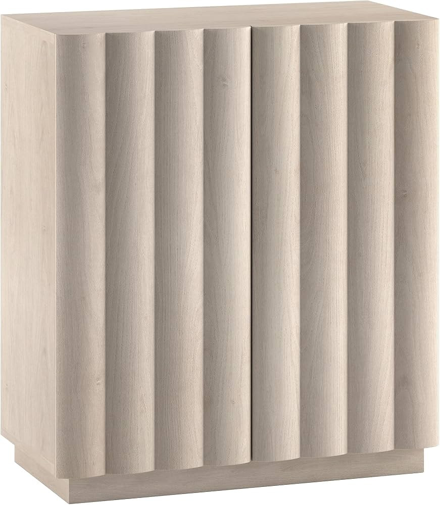 Henn&Hart 28" Fluted Accent Cabinet, Sideboard Buffet, Beech White | Amazon (US)