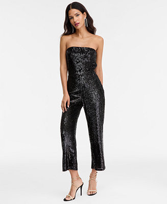 I.N.C. International Concepts Women's Sequin Strapless Jumpsuit, Macy's Exclusive - Macy's | Macy's