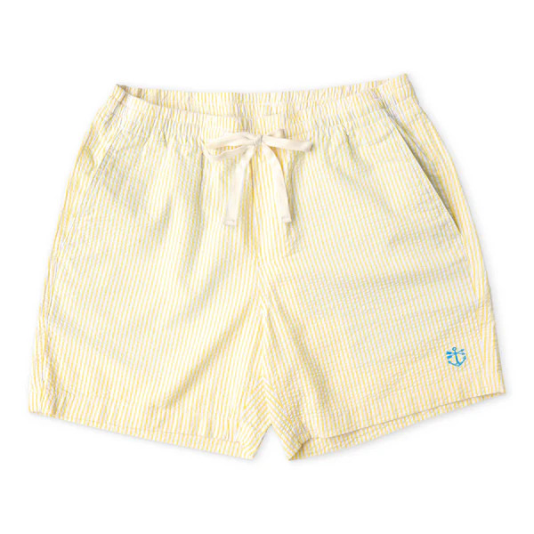 Sunset Sail Seersucker Drawstring Shorts | Kiel James Patrick