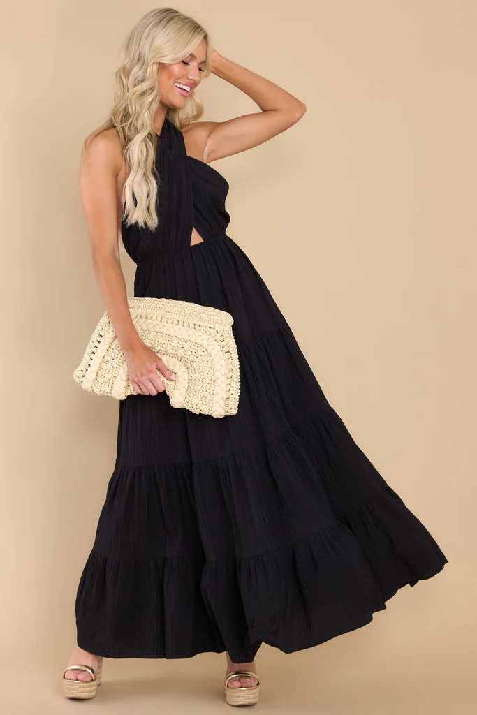 Hung Up On You Black Maxi Dress | Red Dress 