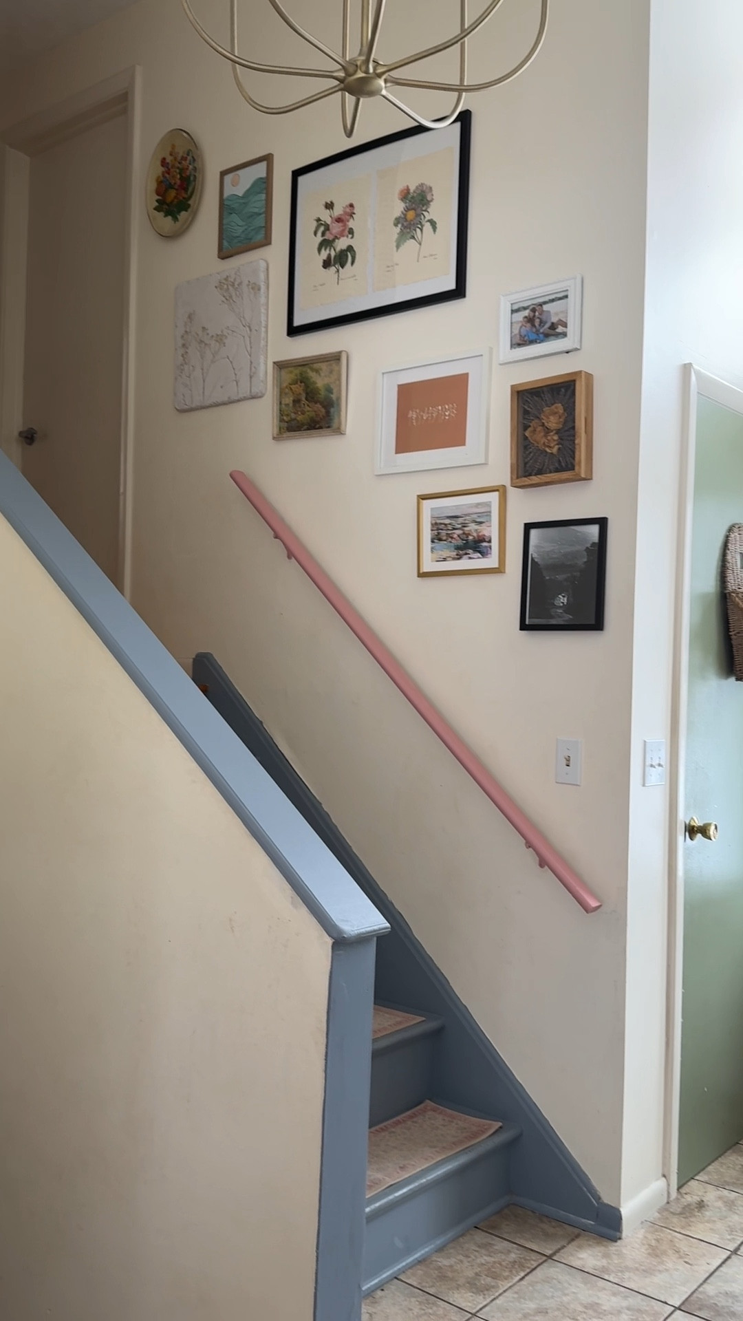 The railings were in need of an update! A little paint & they look so cute & whimsical!

The entryway look so much better now, don’t you think?!

Don’t be afraid to paint your railings a fun color 💕



#LTKHome