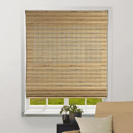Arlo Blinds Cordless Tuscan Bamboo Roman Shade - Size: 34.5"W x 60"H | Walmart (US)