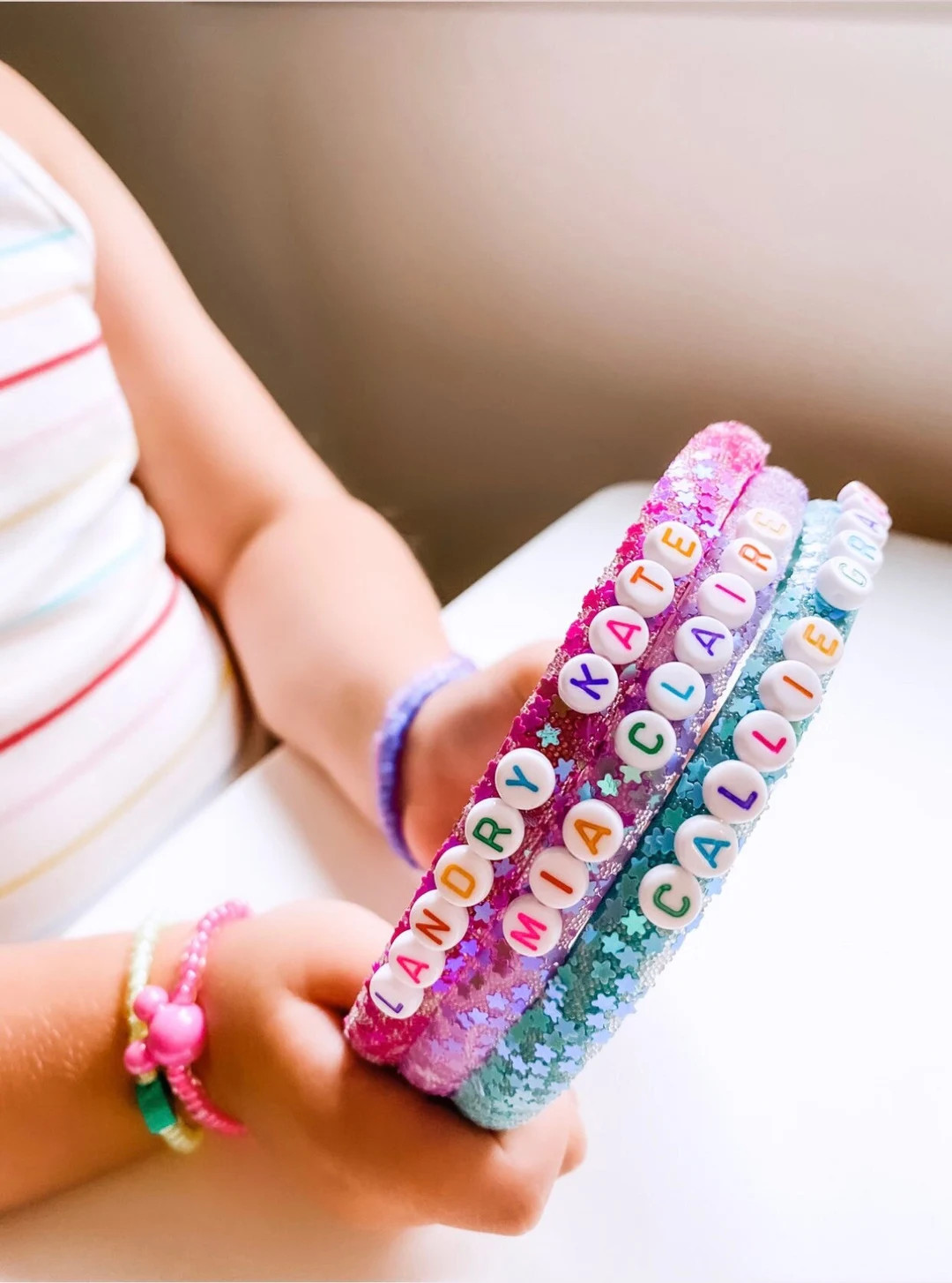 NEW Callie  Kate Personalized Sparkle Star Headband  Custom - Etsy | Etsy (US)