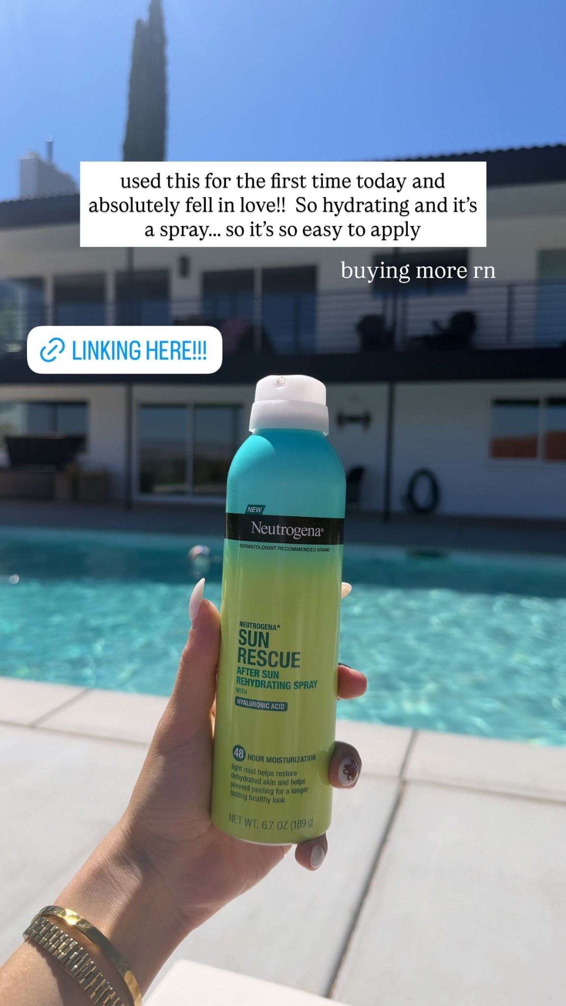 used this for the first time today and absolutely fell in love!! So hydrating and it’s a spray….. so it’s so easy to apply  buying more rn