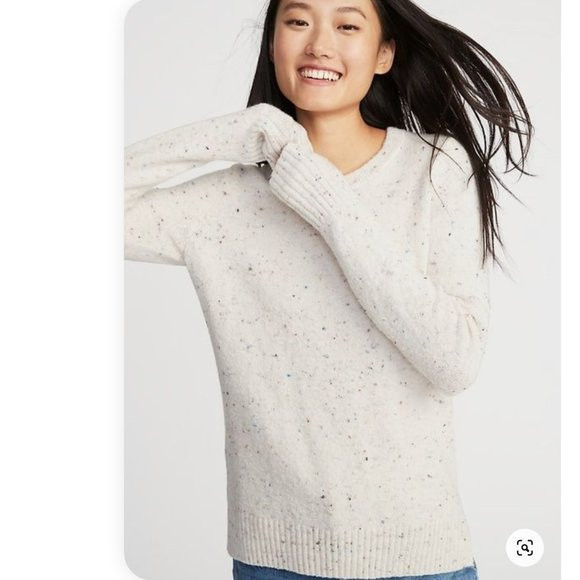 Old Navy Oatmeal Neps Confetti Knit Sweater Size M | Poshmark