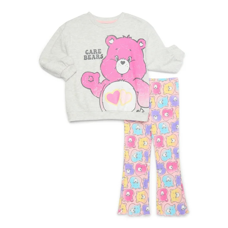 Care Bears Toddler Girl Graphic Sweatshirt and Leggings Set, 2-Piece, Sizes 12M-5T | Walmart (US)