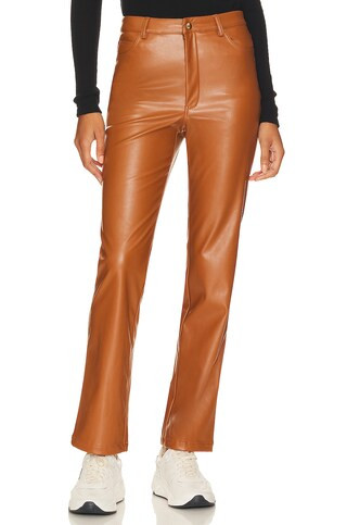 Bardot Alesi Faux Leather Pant in Tan from Revolve.com | Revolve Clothing (Global)