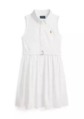 Girls 7-16 Belted Cotton Oxford Shirtdress | Belk