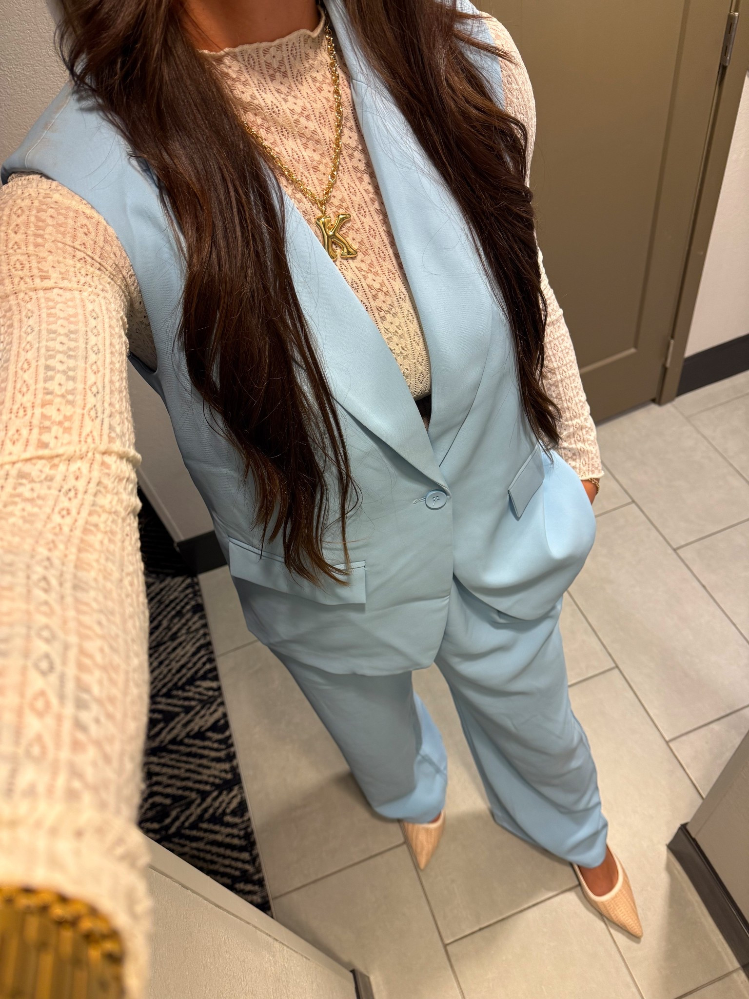 Fall Outfit, Business Style 🩵 (this beautiful suit goes on sale every few days, so if it’s full price, just wait a day or 2 for the sale price!)

#LTKWorkwear #LTKFindsUnder50 #LTKStyleTip
